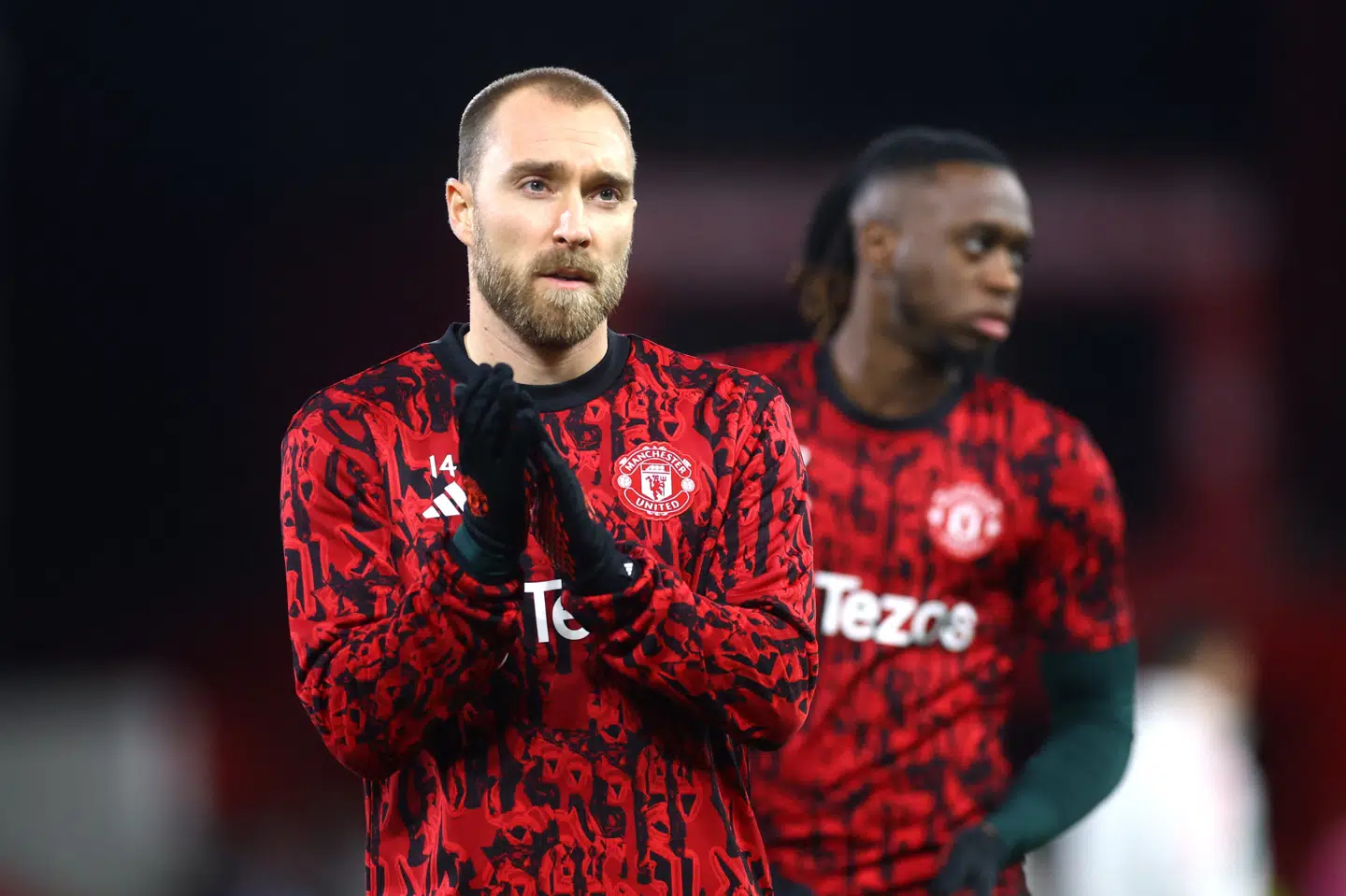 Christian Eriksen har kæmpet med flere skader i 2023, hvor det i alt er blevet til 39 optrædener for Manchester United. (Arkivfoto).