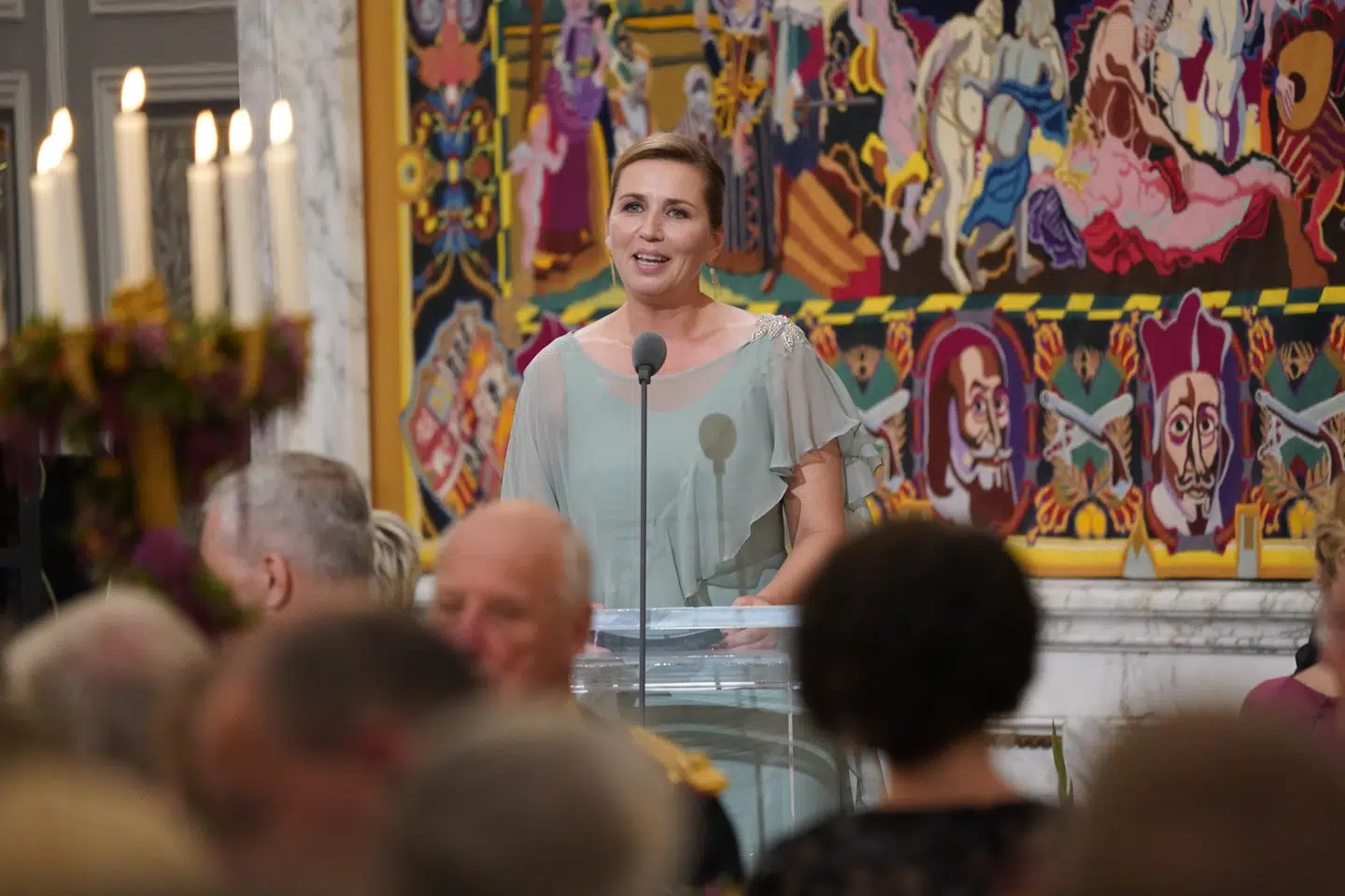 Mette Frederiksen siger, at dronning Margrethe har gjort Danmark ære. (Arkivfoto).