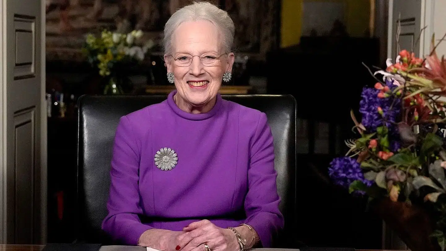 Dronning Margrethe II holder nytårstale fra Christian IX's Palæ, Amalienborg Slot, i København, søndag den 31. december 2023. (Foto: Keld Navntoft Ritzau/Scanpix)