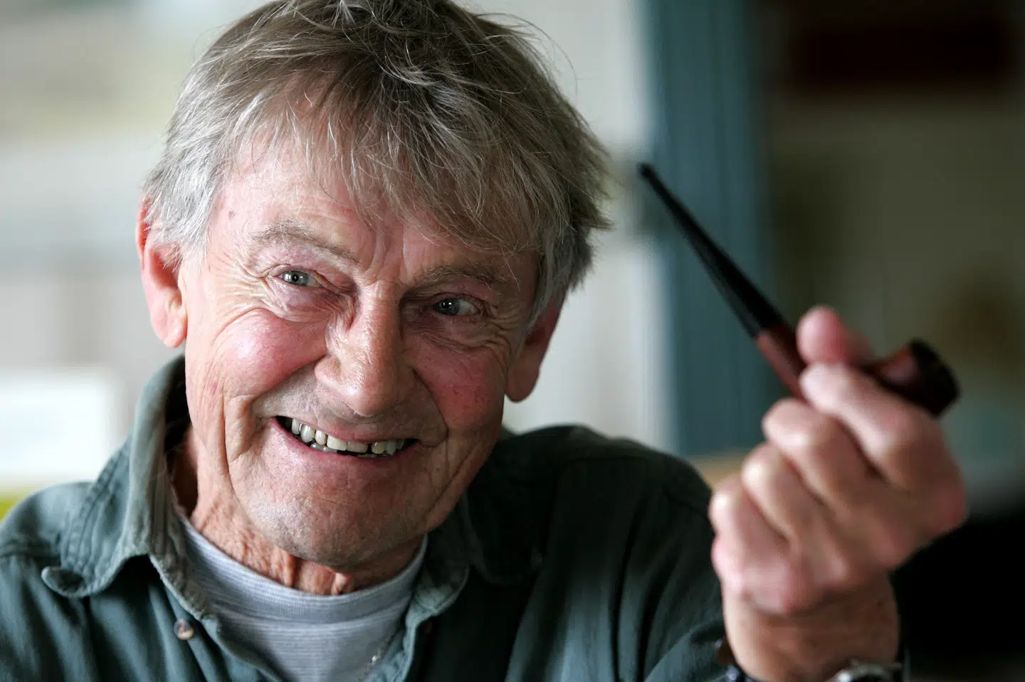 Jens Rosendal 18. maj 2006. Salmedigteren og højskolelæreren døde kort før nytår i en alder af 91 år. (Arkivfoto).