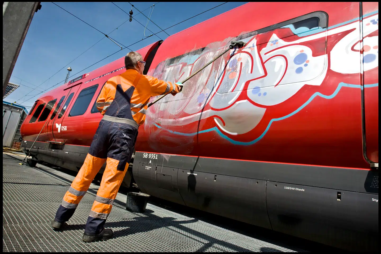 David Munis Zepernick har et forslag til at mindske graffiti på togene.