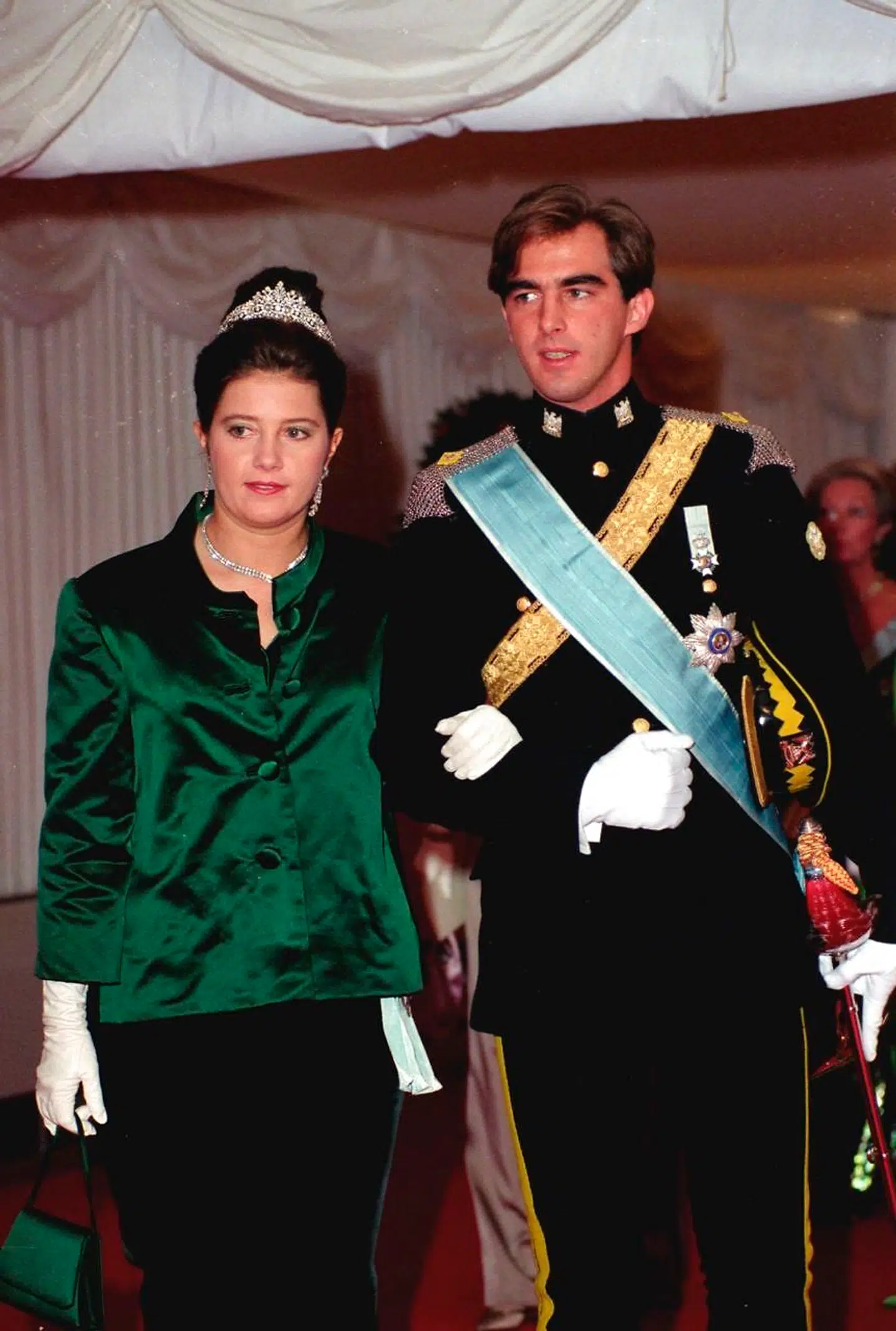 Prins Nikolaos var en eftertragtet ungkarl i sine yngre år, hvor han lå højt på listen over populære ungkarle i London. Her ses han med sin søster prinsesse Alexia.