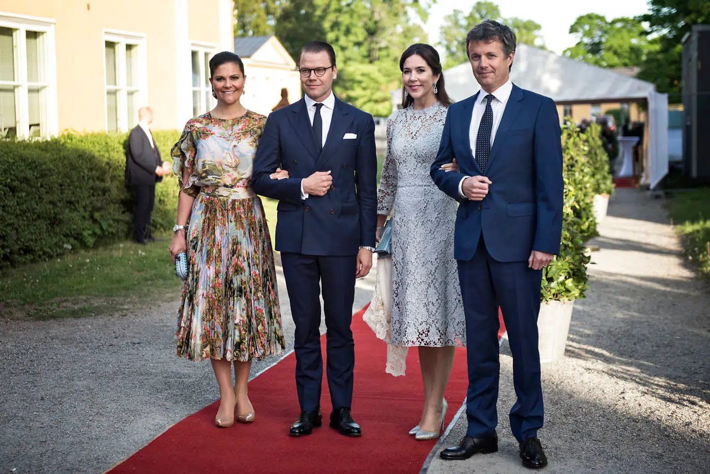 Ved det danske kronprinspars besøg i Stockholm i 2017 var det også kronprinsesse Victoria og prins Daniel, der viste rundt.