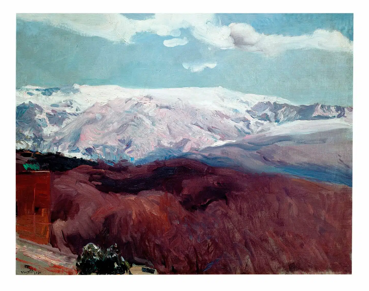 Joaquín Sorolla, »Sierra Nevada ved vintertide«, 1910. © Museo Sorolla