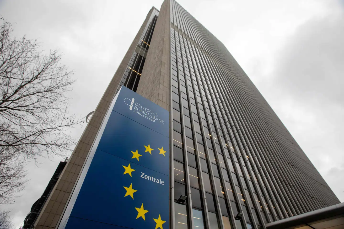 Den tyske forbundsbank, Deutsche Bundesbank Eurosystem, i Frankfurt am Main. Stigning i tysk inflation giver ikke grund til uro.