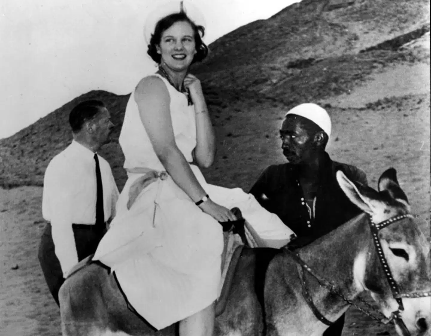 En ung prinsesse Margrethe i Egypten.