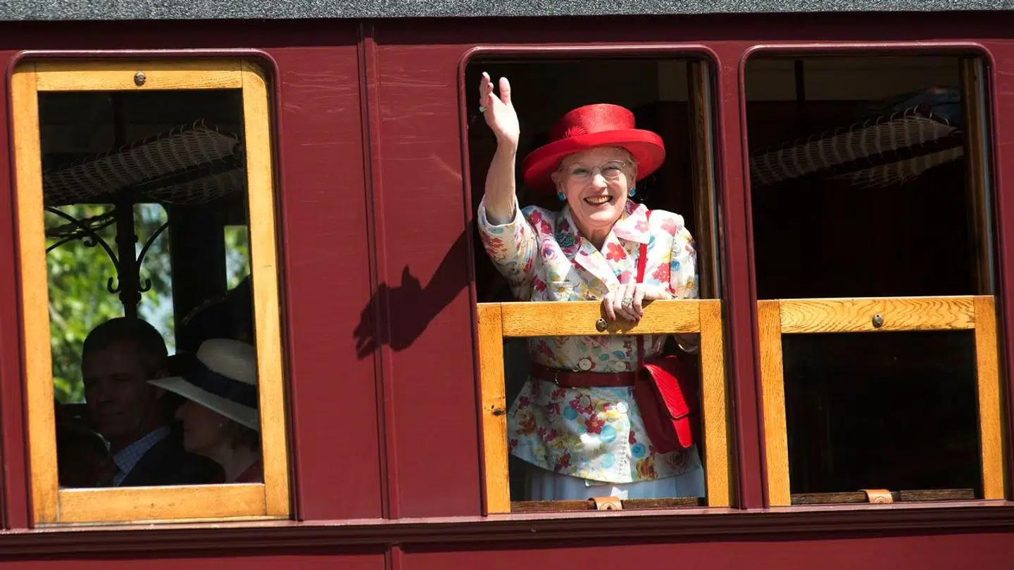 Dronning Margrethe under et sommertogt til Haderslev i sommeren 2013.