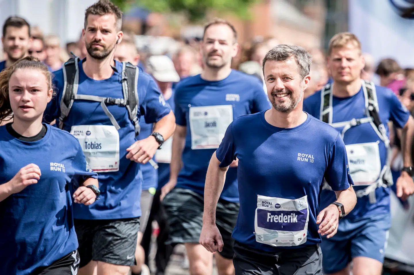 Kronprins Frederik i sit es under Royal Run, som han startede i forbindelse med sin 50 års fødselsdag.