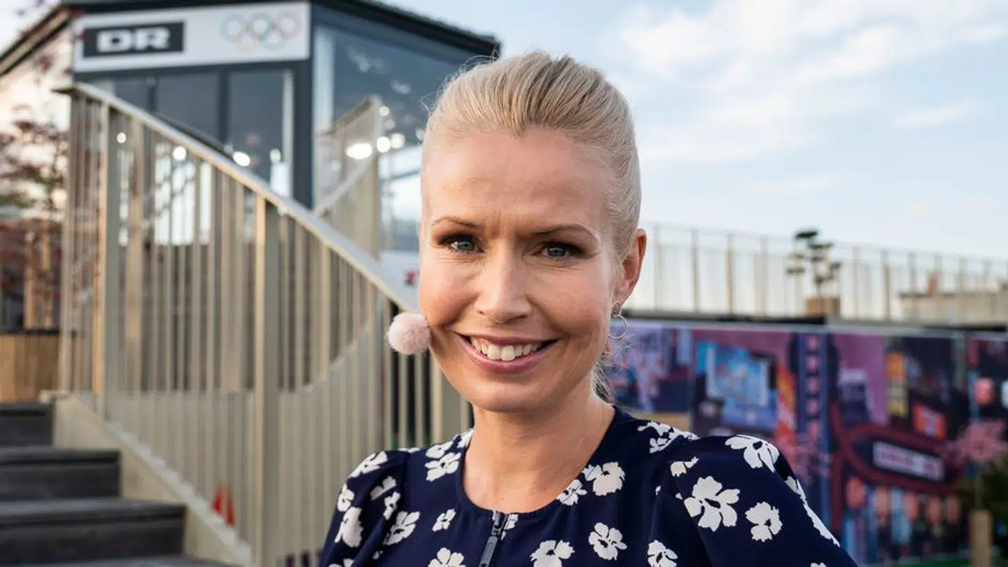 Tina Müller har været vært på en lang række store sportsbegivenheder. Her ses hun til OL i Paris i 2024.