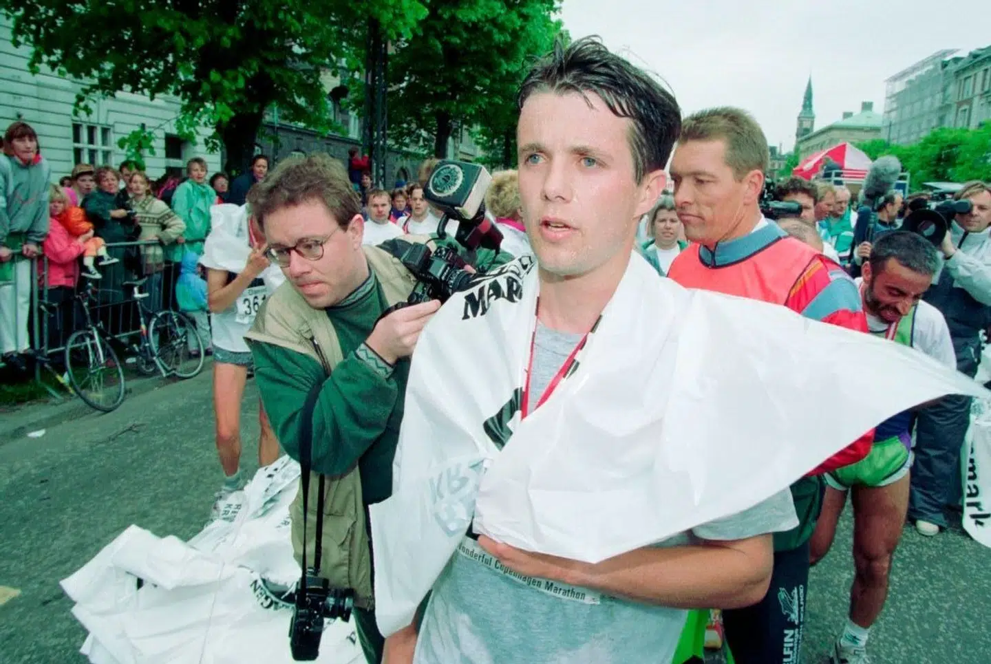 Kronprins Frederik til Copenhagen Marathon i 1994.