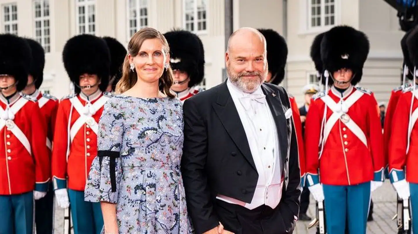 Anders Holch Povlsen med sin kone, Anne.