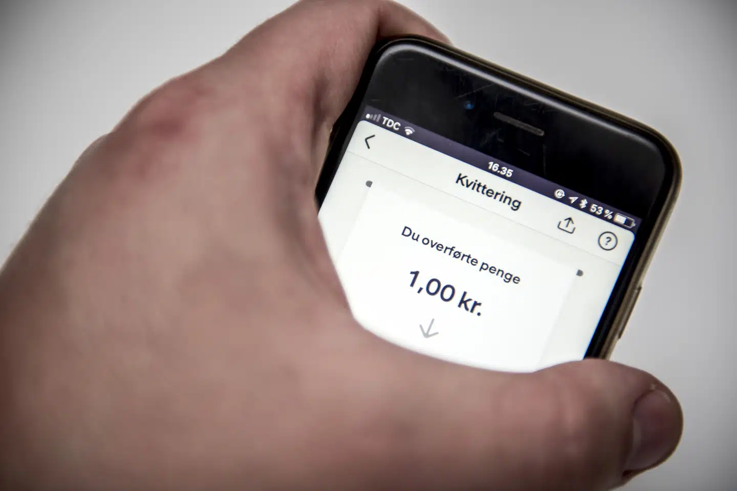 Fra foråret vil man kunne se brugernes fulde juridiske navn i MobilePay-appen. Det sker for at forhindre svindel. (Arkivfoto).