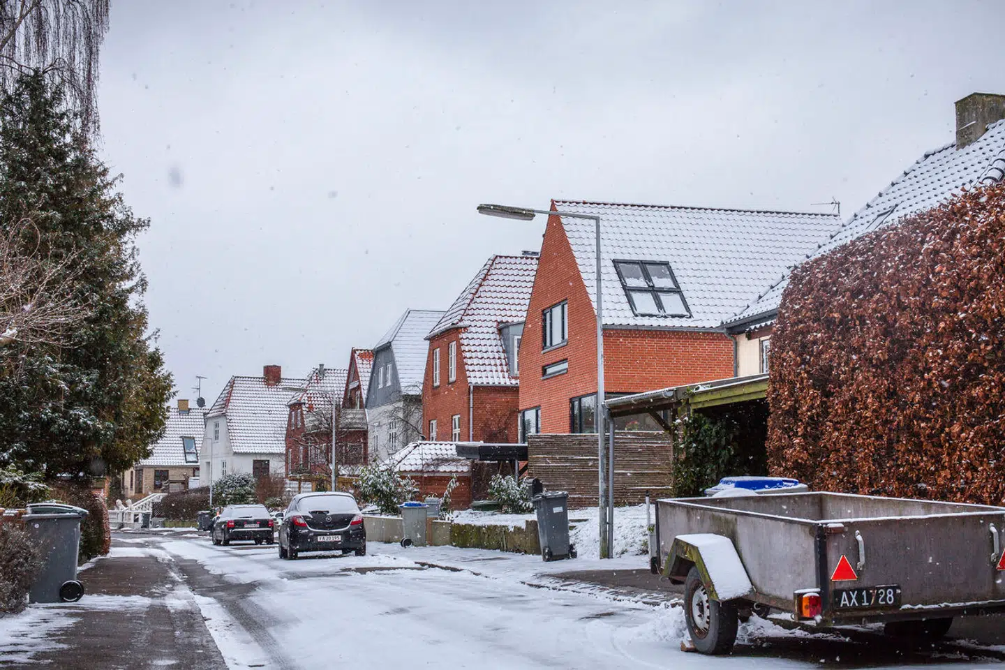 Genrebillede af villaer i et villakvarter i Brønshøj. Omkring vejen Mellemvangen.