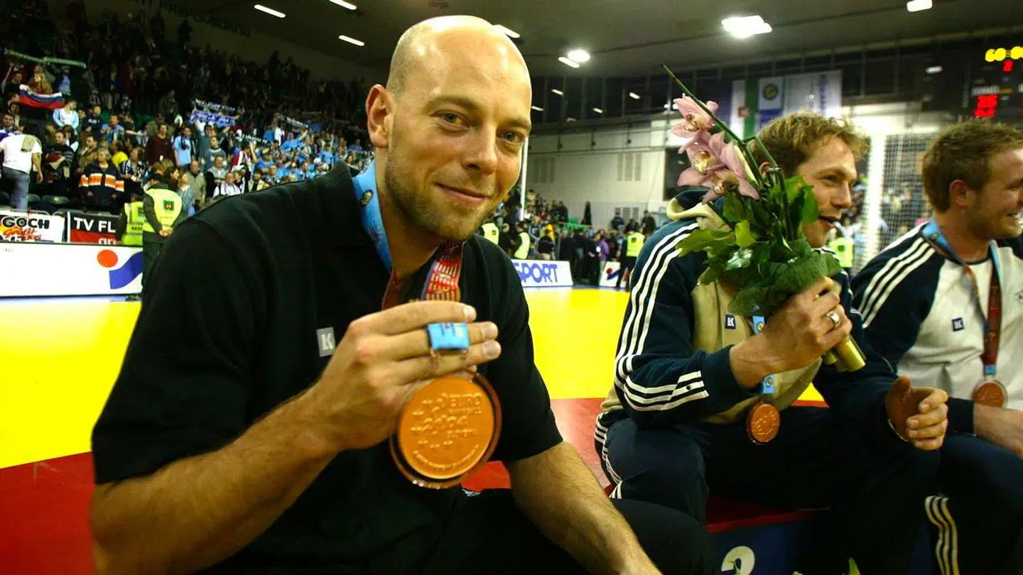 Hjermind med sin EM-bronzemedalje.