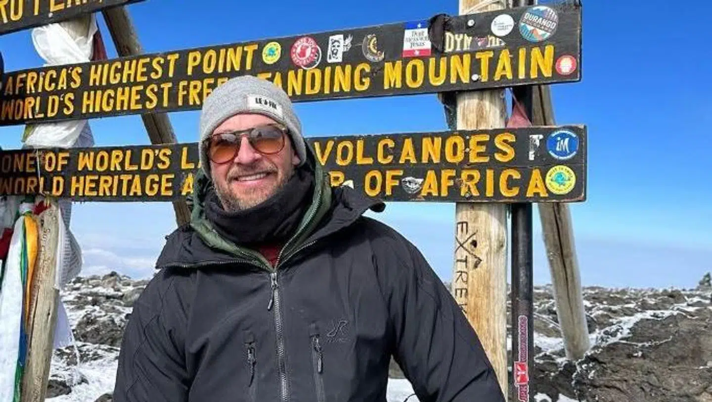 Kristian Gjessing holder sig stadig fysisk aktiv, blandt andet med bjergbestigning.