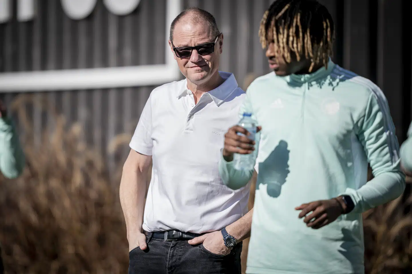 Allan Agerholm (til venstre) er færdig som formand i Parken, selskabet bag fodboldklubben FC København. (Arkivfoto).