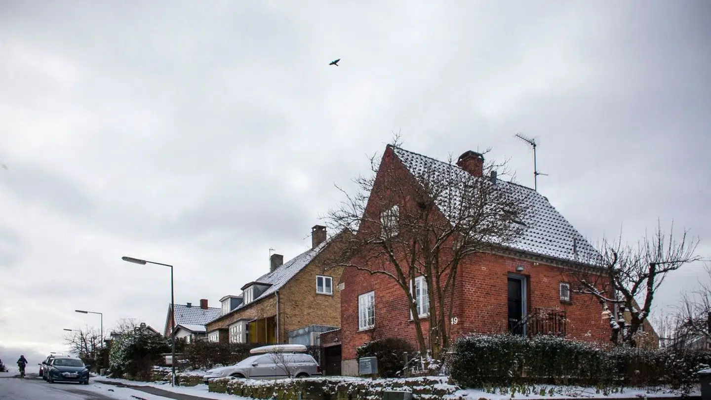 Her ses et genrebillede af villaer i et villakvarter i Brønshøj nordvest for København.