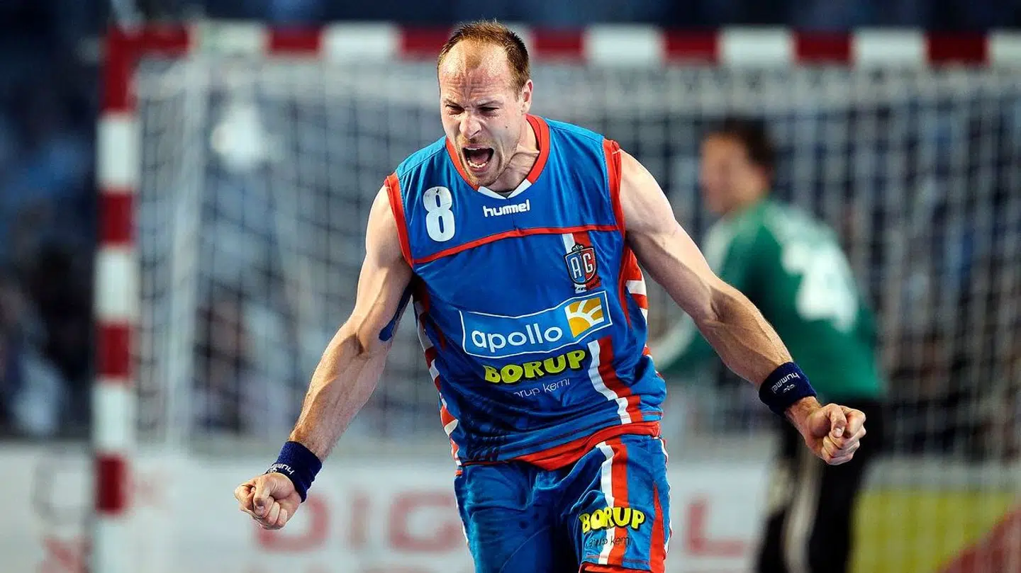 Lars Jørgensen i aktion for AG København.