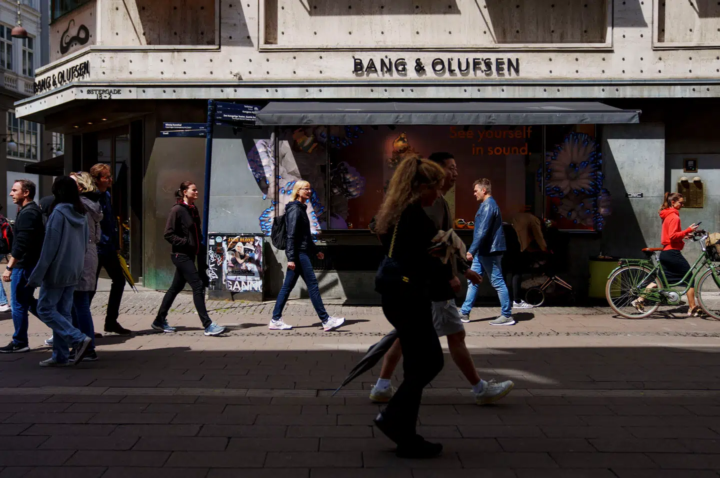 Bang & Olufsen-butik på Østergade, København tirsdag den 4 juli 2023. (Foto: Liselotte Sabroe/Ritzau Scanpix)