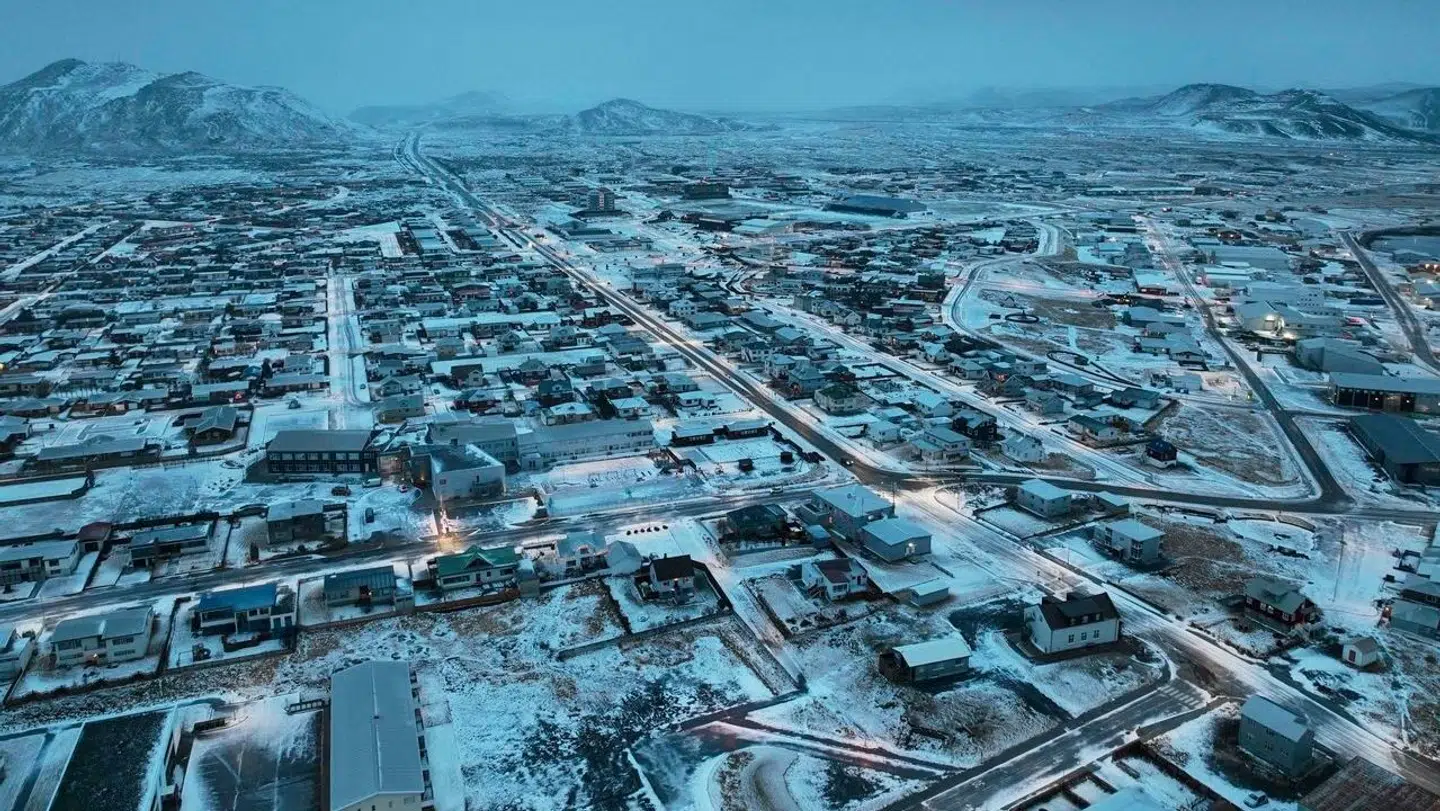 Byen Grindavík var i en periode før jul evakueret på grund af vulkanudbrud i området.