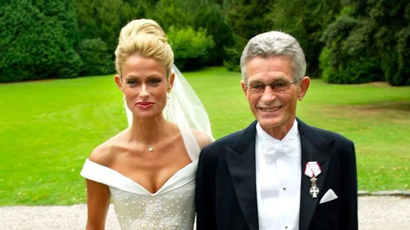 Rigmor Zobel sammen med sin far, Peter Zobel.