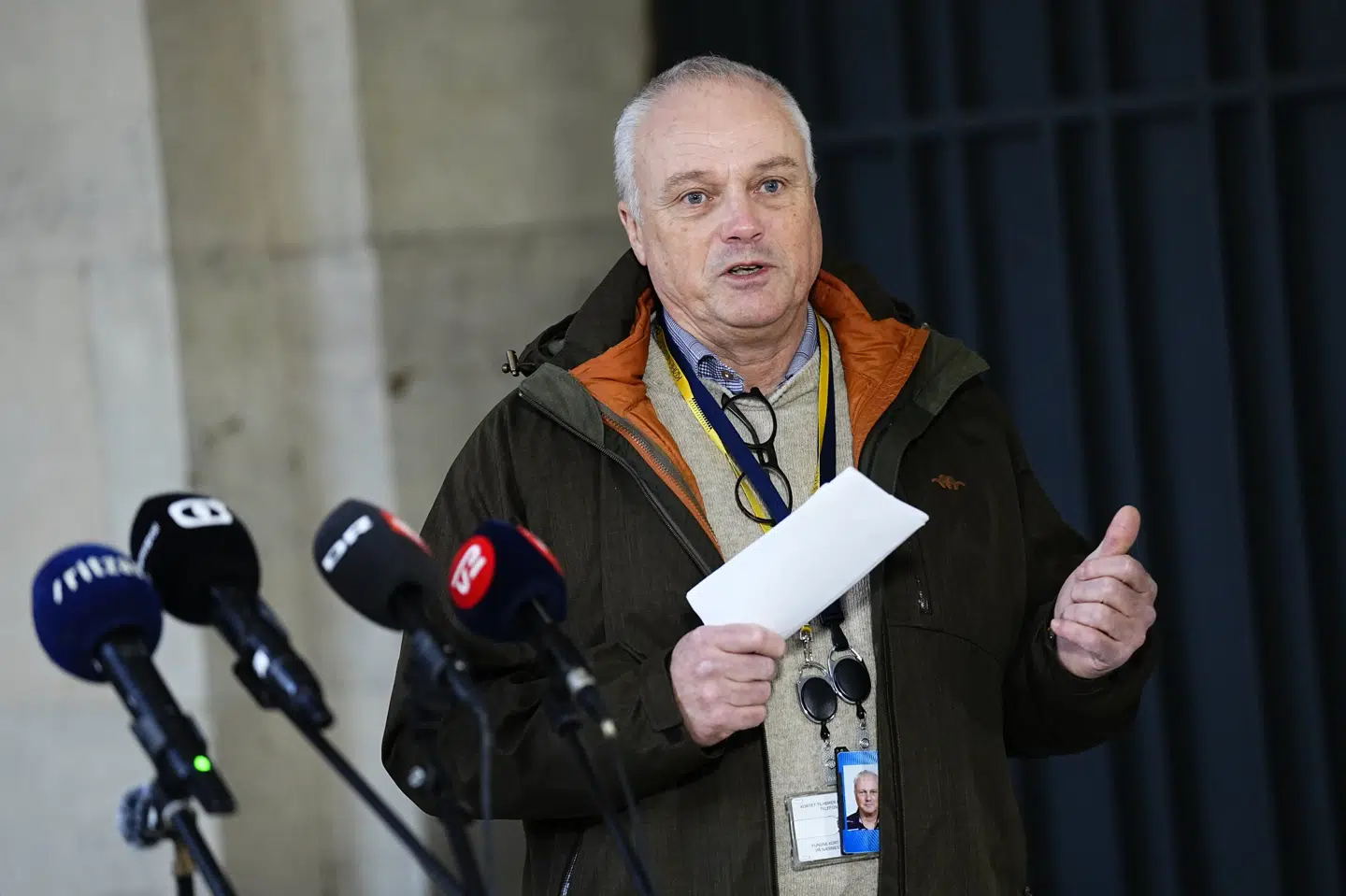 Chefpolitiinspektør Flemming Drejer fra PET fortalte på et pressemøde den 14. december om mistanken om planlægning af terrorhandlinger. (Arkivfoto).