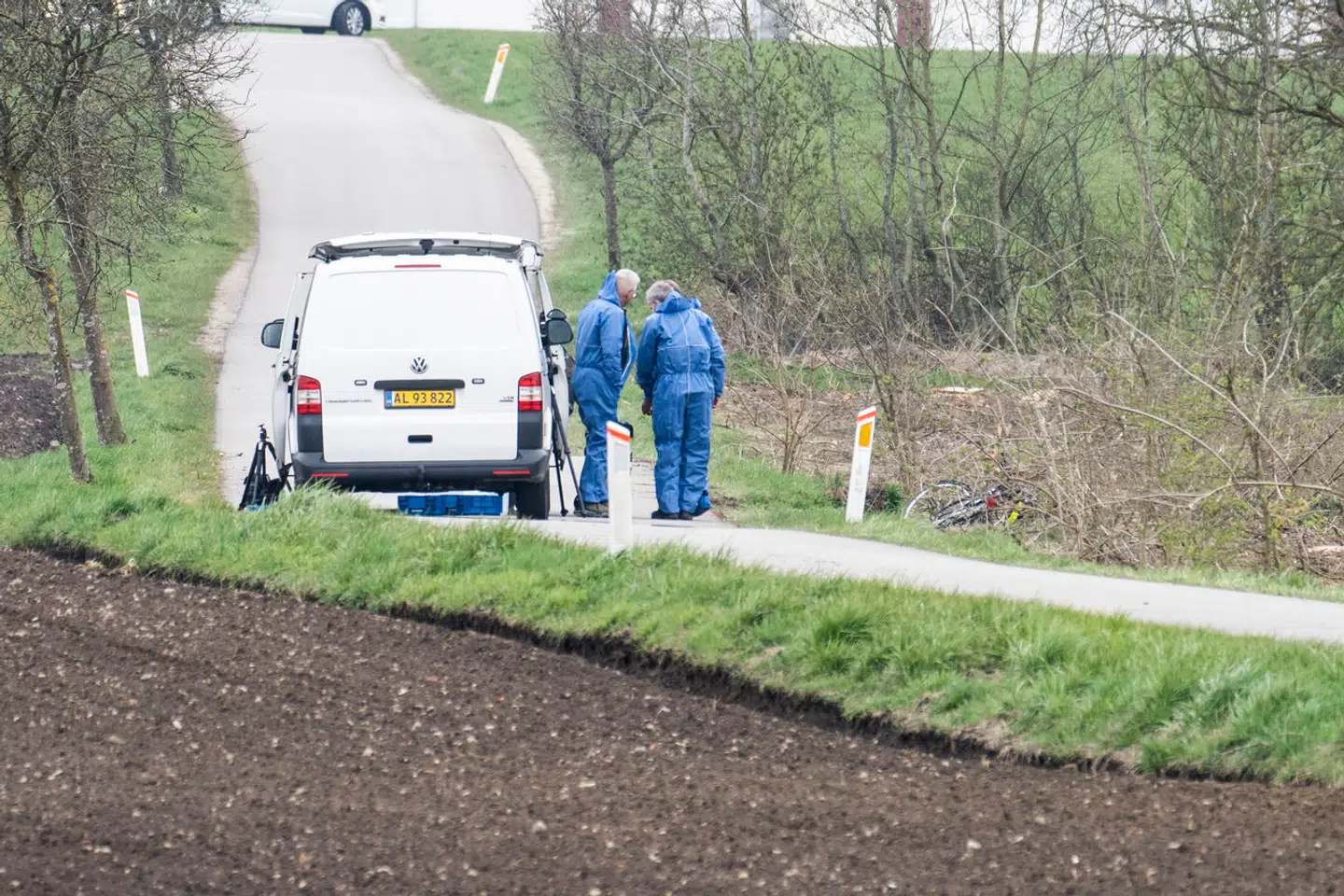 Det var efter en avisrute i Kirkerup, at en 13-årig pige forsvandt. Foto: Anthon Unger
