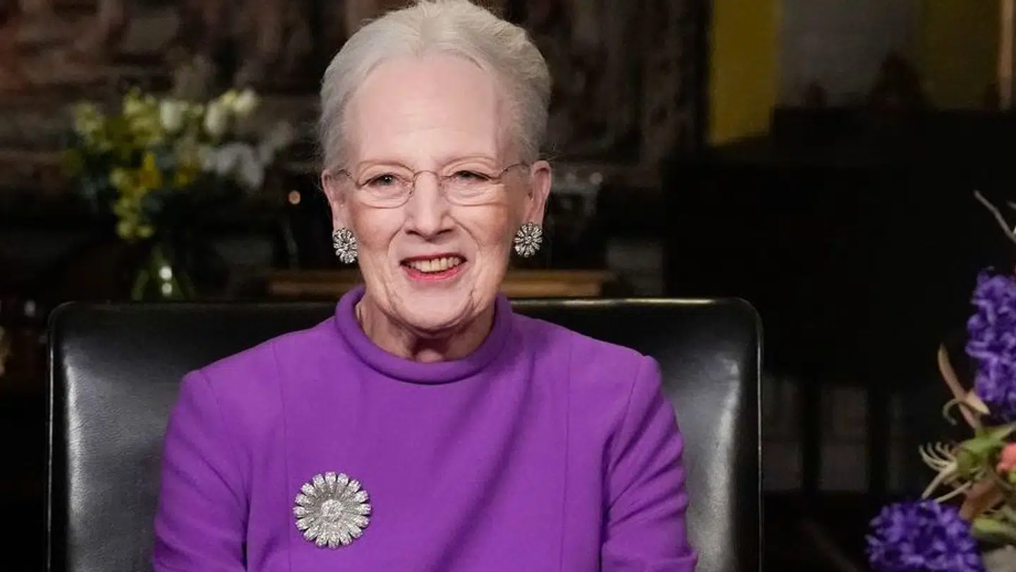 Dronning Margrethe II holder nytårstale fra Christian IX's Palæ, Amalienborg Slot, i København, søndag 31. december 2023. (Foto: Keld Navntoft Ritzau/Scanpix)