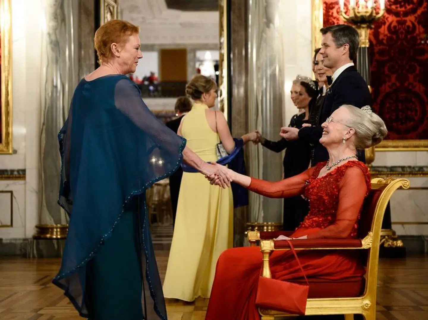 Lisbet Dahl har været til tre hofbal med Dronning Margrethe. Her i 2016.