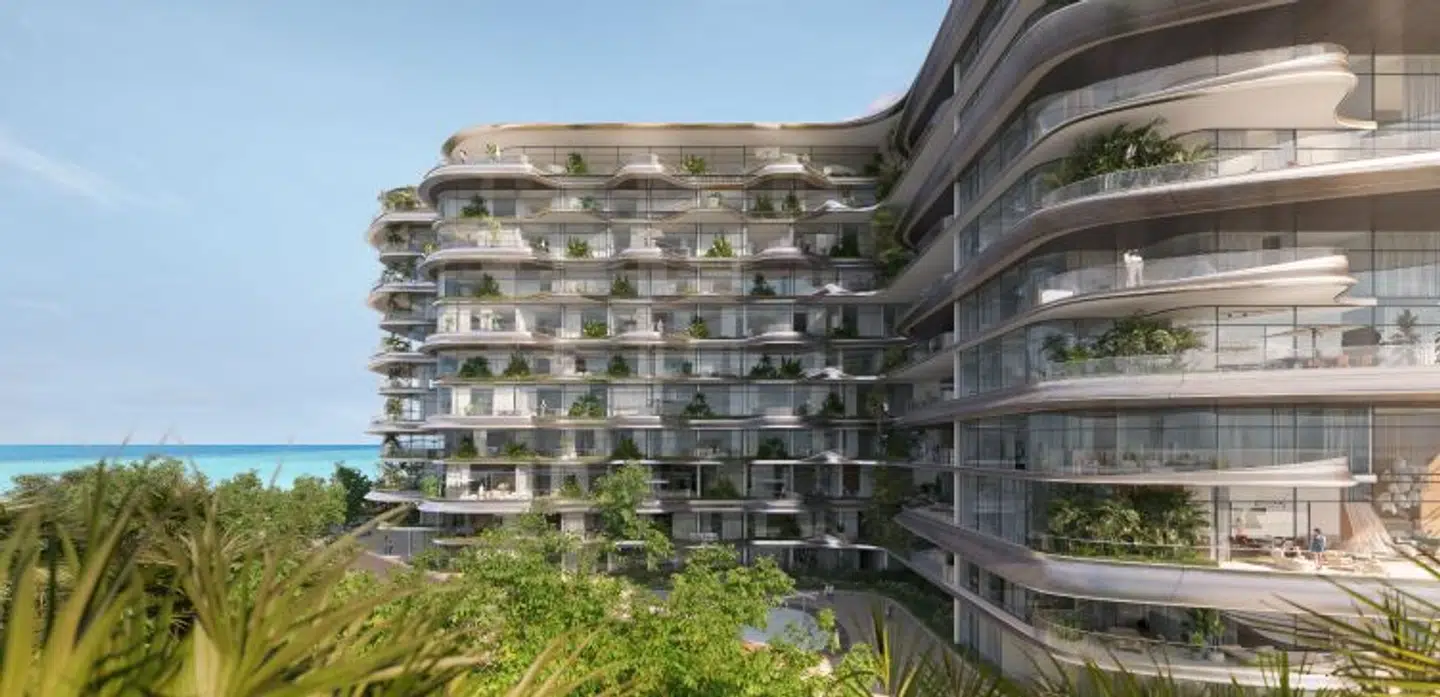 Lejlighedskomplekset SLS Residences ved ø-området Palm Jumeirah