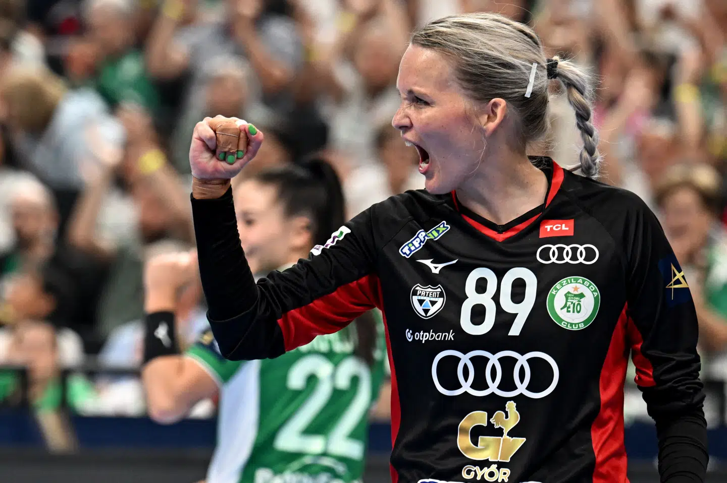 Sandra Toft og Györ var hårde ved Odense. (Arkivfoto).