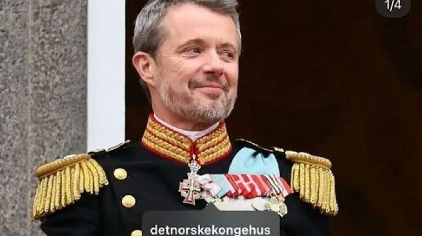 Her ses kong Frederik, som altså for en kort stund tilhørte det norske kongehus.