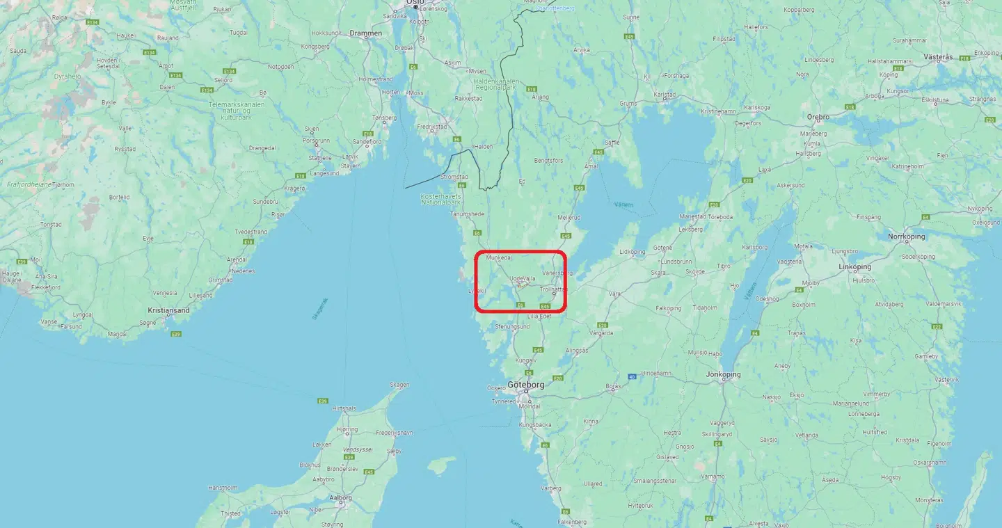 Togtragedien fandt sted mandag morgen tæt på Uddevalla.