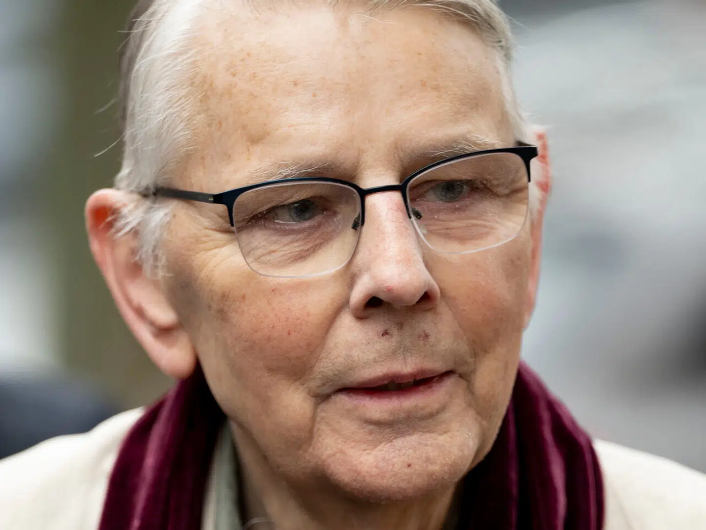 Ebbe Preisler blev løsladt lige tidsnok til at deltage i sin hustrus bisættelse i Lindevang Kirke på Frederiksberg. Foto: Anthon Unger, Scanpix.