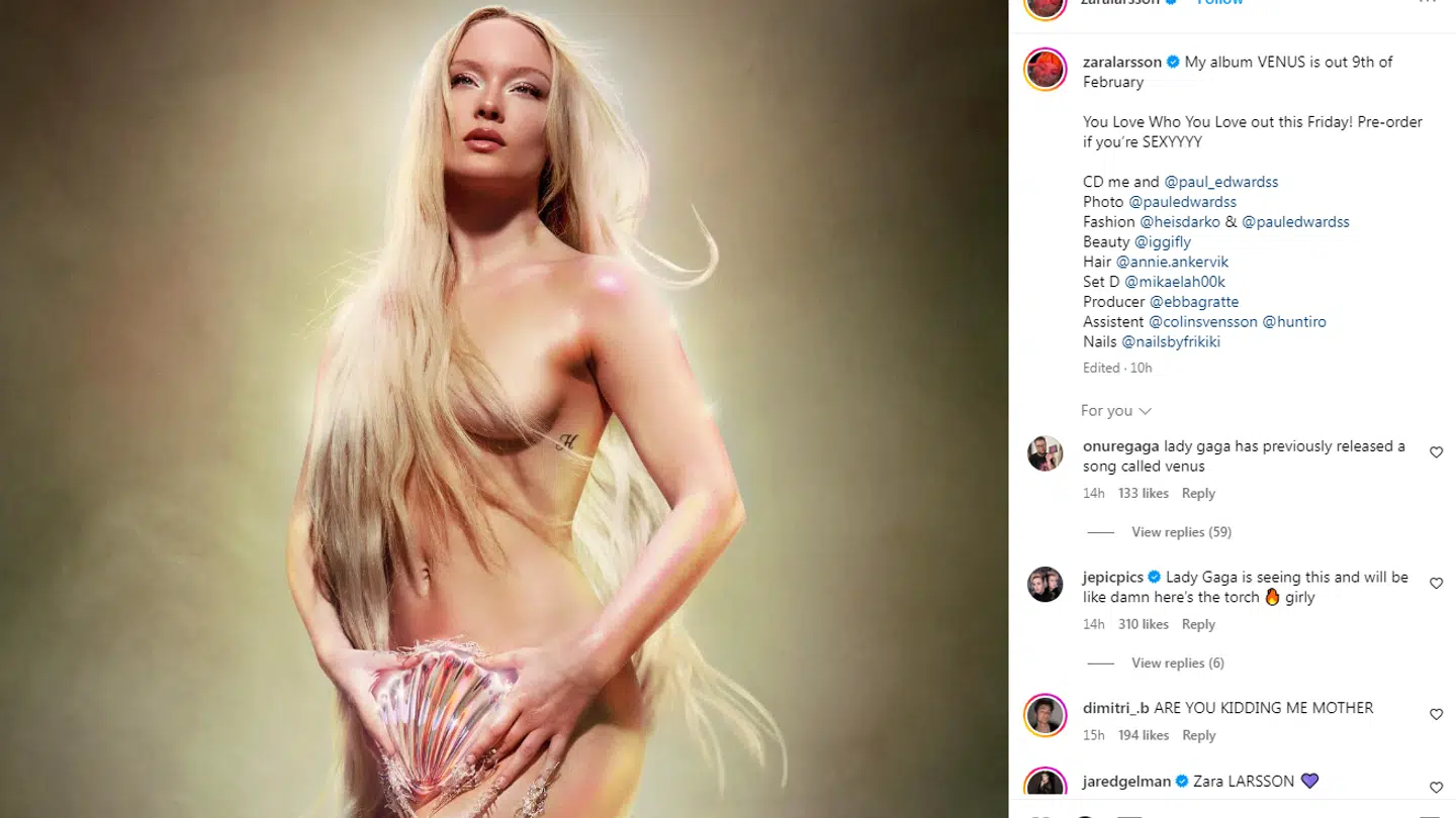 Zara Larssons nye album rammer gaden 9. februar.